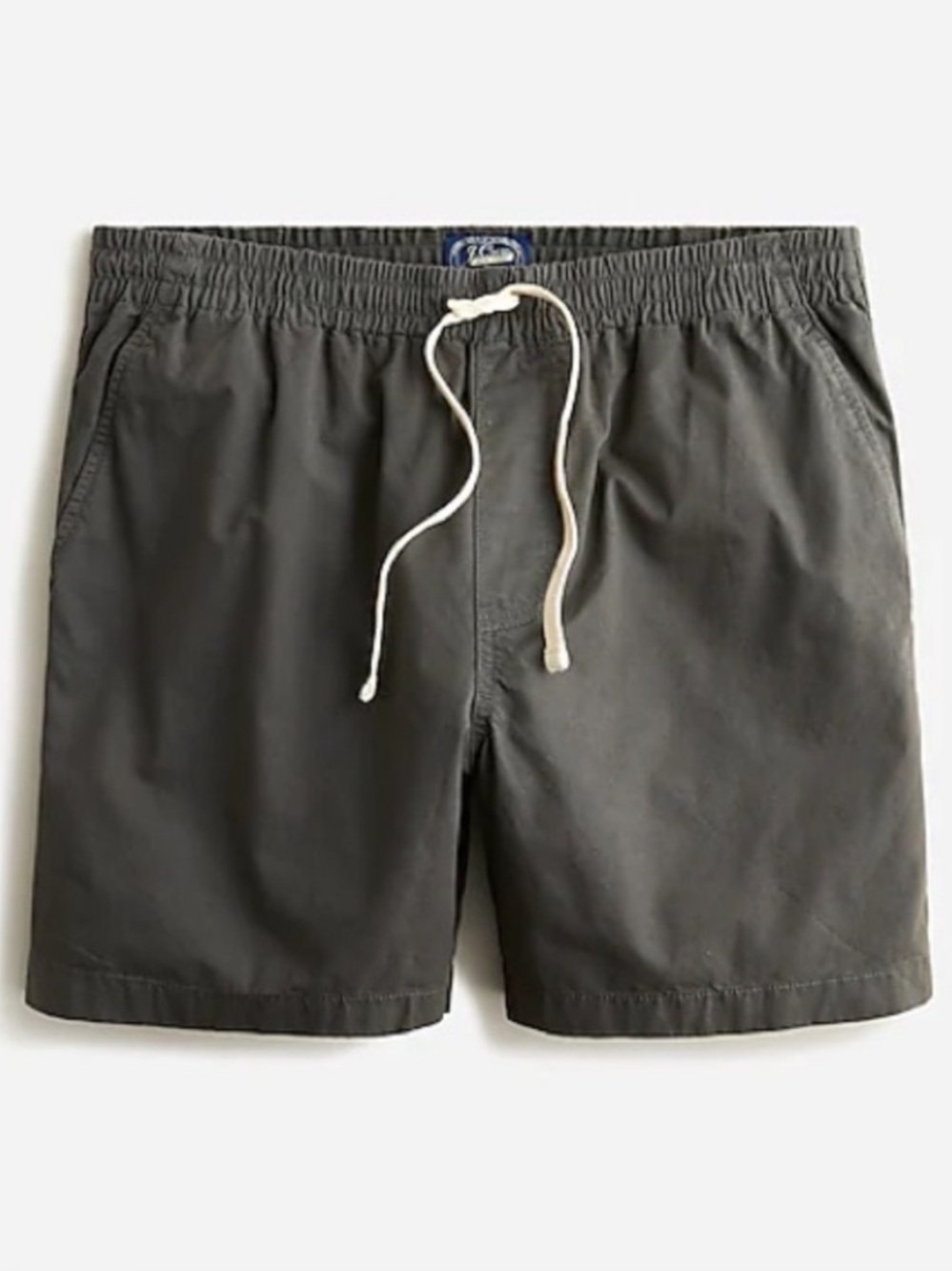 J. Crew 6” Dock Short Green Drawstring Waist Cotton Stretch Minimal